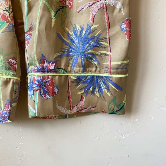 Scotch & Soda NWOT Tropical Print Wide Leg Trouser Pant - Picture 12 of 16